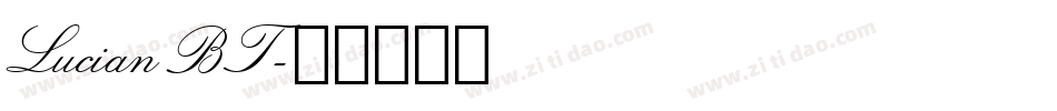 Lucian BT字体转换